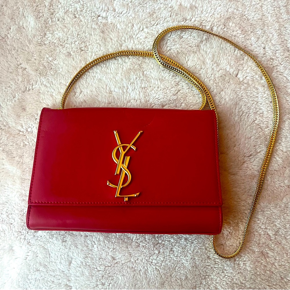 YSL red pulse with chain brand new